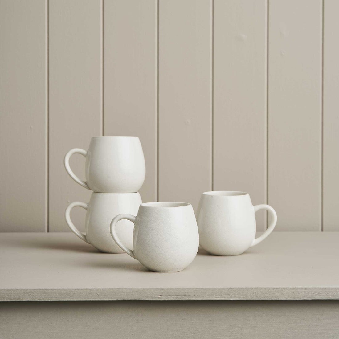 Hug Me Mug White Snow | Set of 4