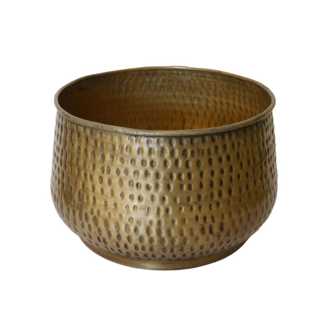 New York Large Planter | Antique Brass