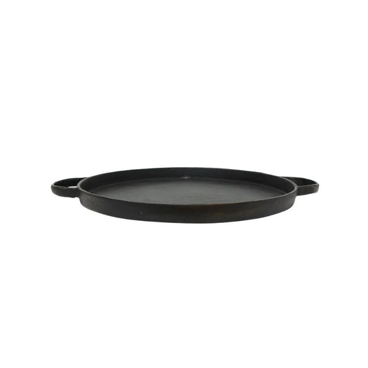 Balto Iron Tray with Handles | Black