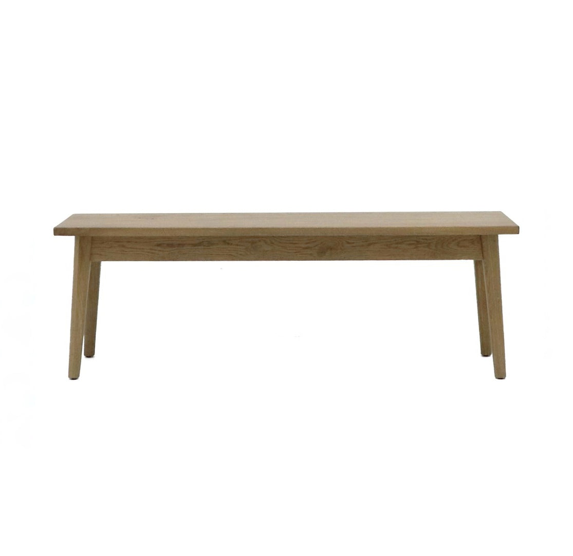 Vassa Oak Bench | Matte Black