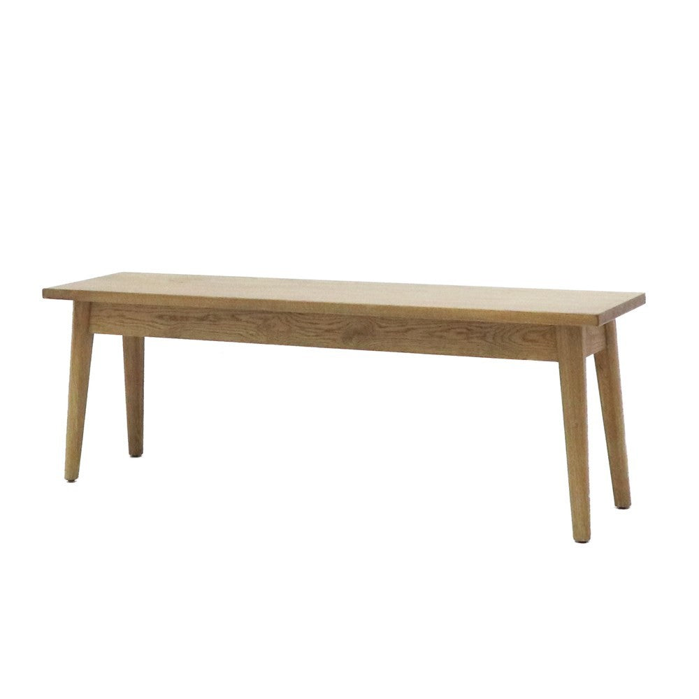 Vassa Oak Bench | Matte Black