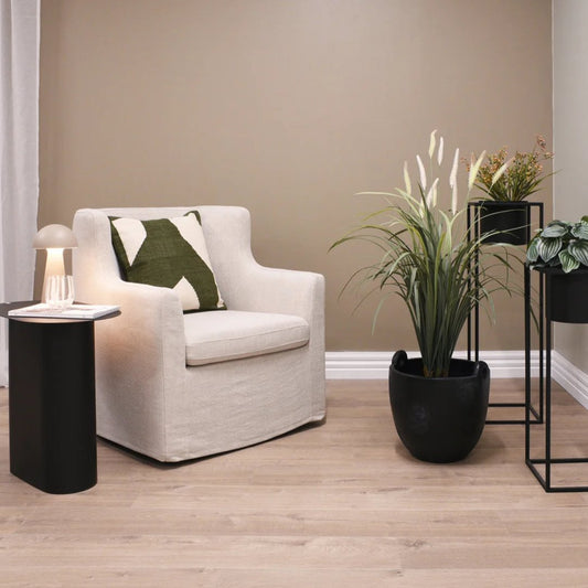 Baxter Oscar Swivel Chair | Natural