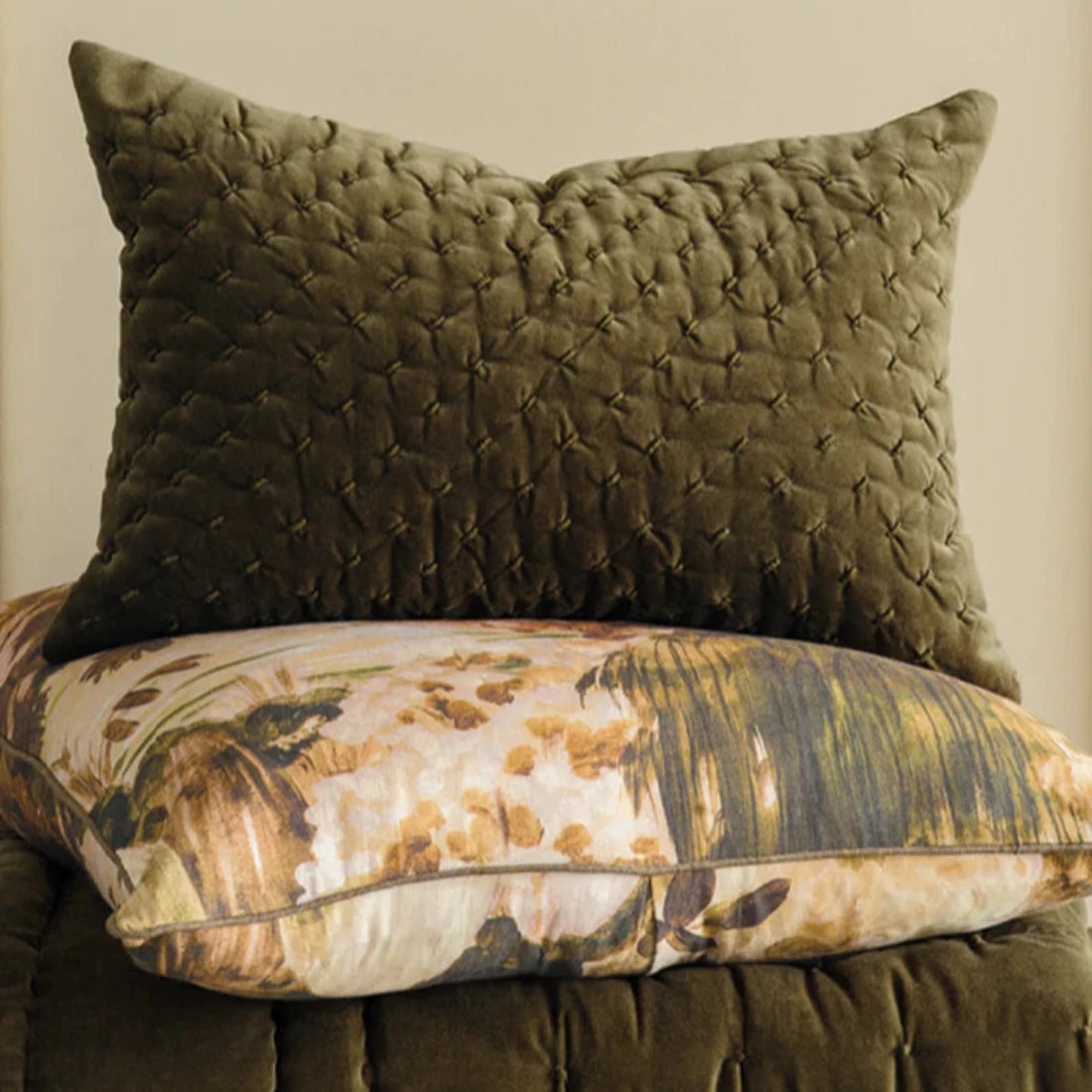 Mica Cushion | Deep Moss