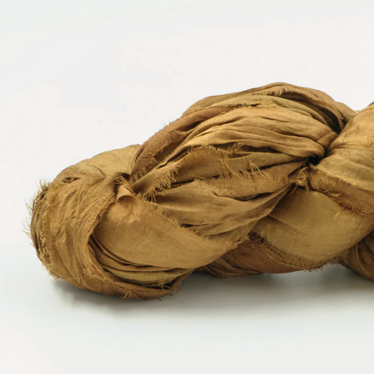 Sari Silk Ribbon | Dark Ochre