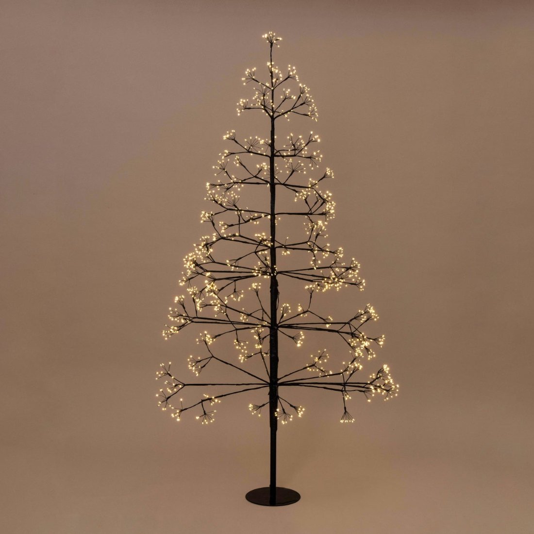 Frankfurt Black Starburst LED Christmas Tree