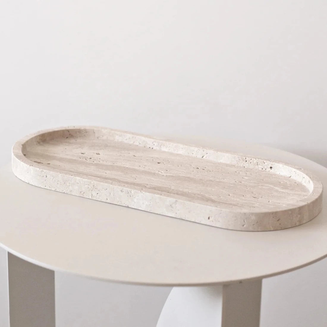 Line Tray - Light Travertine