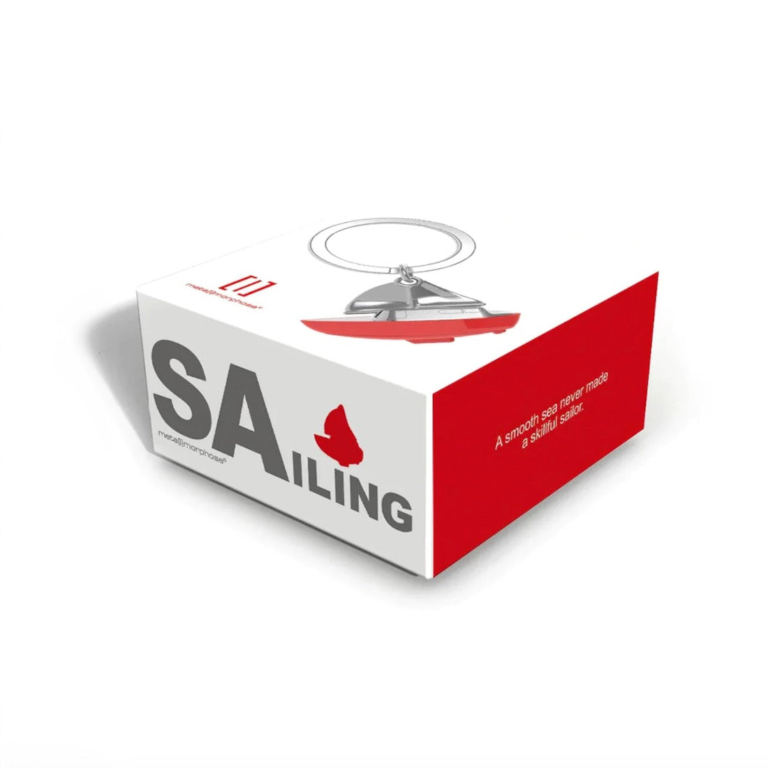Keychain | Sail Boat Red