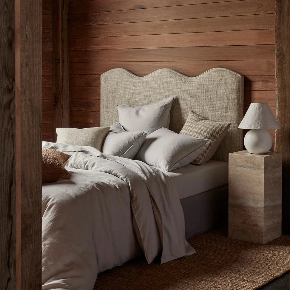 Ravello Linen Standard Pillowcases | Silver