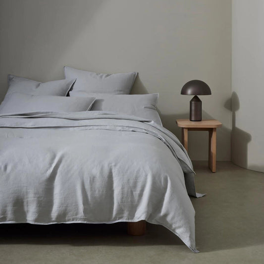 Ravello Linen Standard Pillowcases | Silver