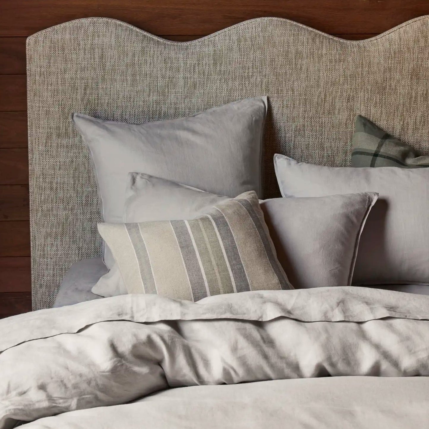 Ravello Linen Standard Pillowcases | Silver