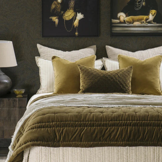 Mica Cushion | Deep Moss