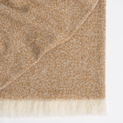Weave Clive Wool Throw - Ochre