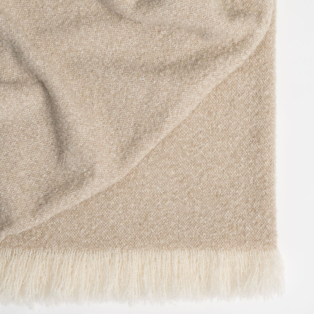 Clive Wool Throw | Natural