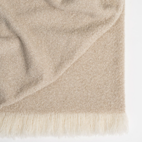Weave Clive Wool Throw - Natural