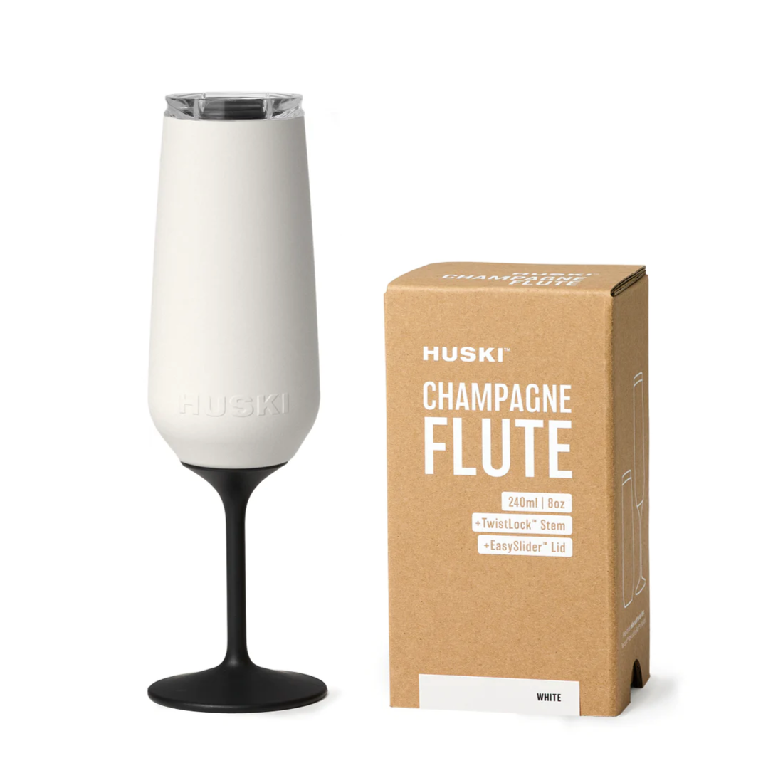 Champagne Flute | White