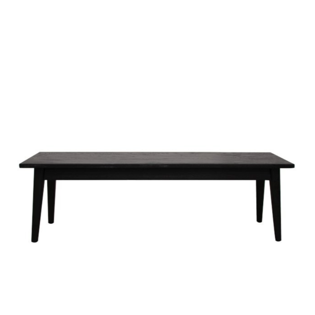 Vassa Oak Bench | Matte Black