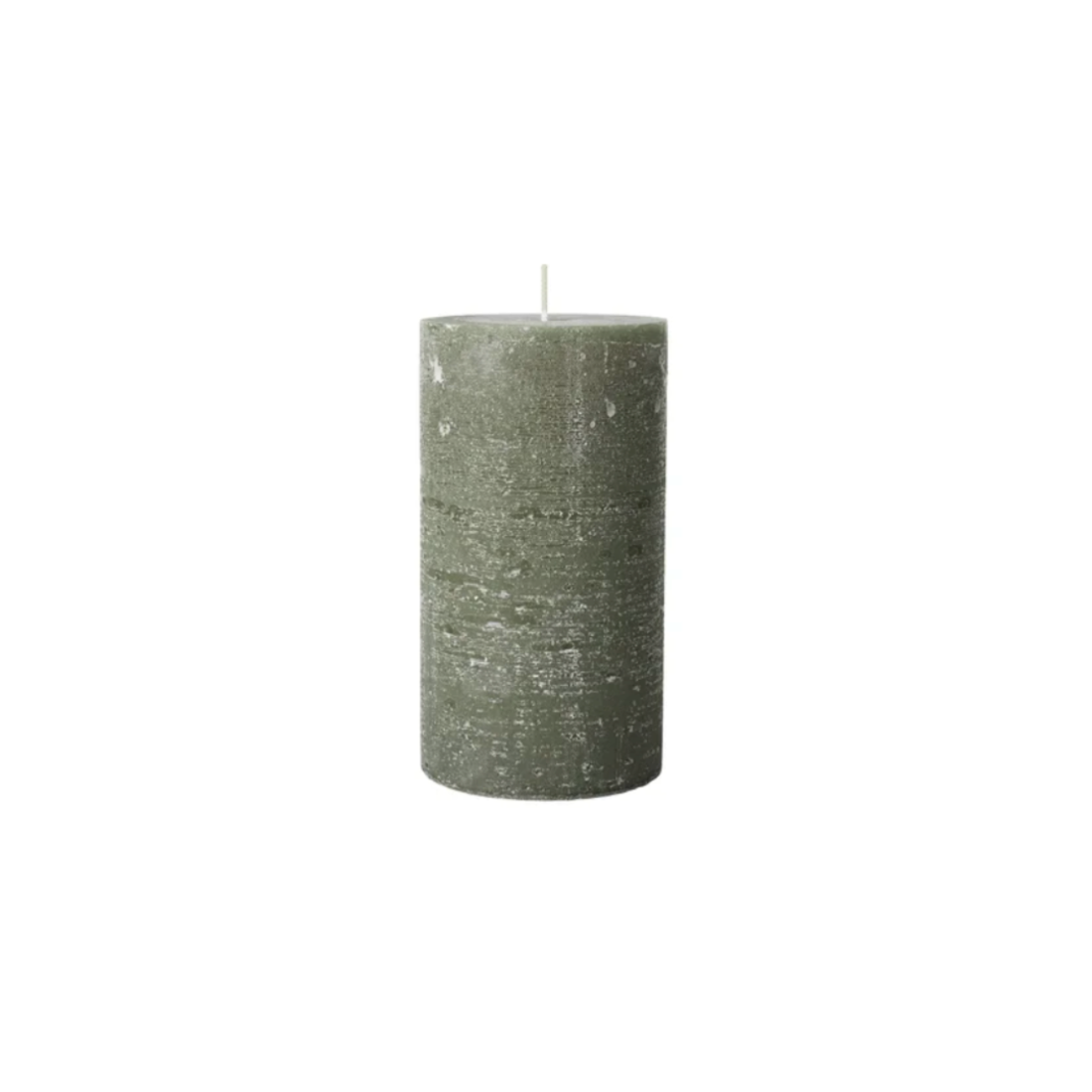 Broste Pillar Candle | Grape Leaf Green | 180mm
