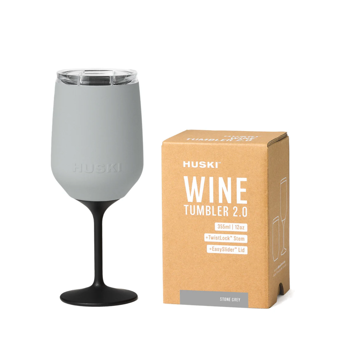 Stemmed Wine Tumbler 2.0 | Stone Grey