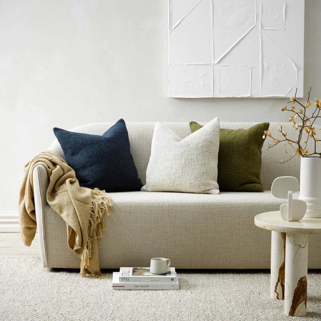 Cyprian Cushion | Caper