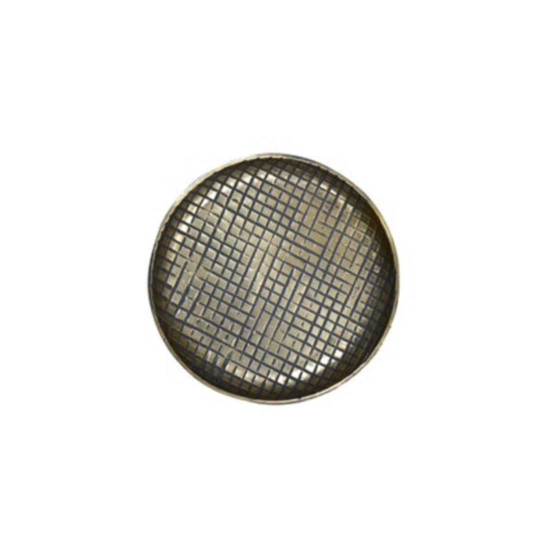 Ankara Round Tray | Vintage Brass