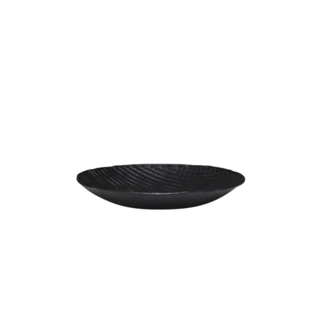 Ankara Round Plate | Black