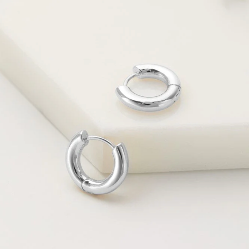 Kendall Hoop Earrings | Silver