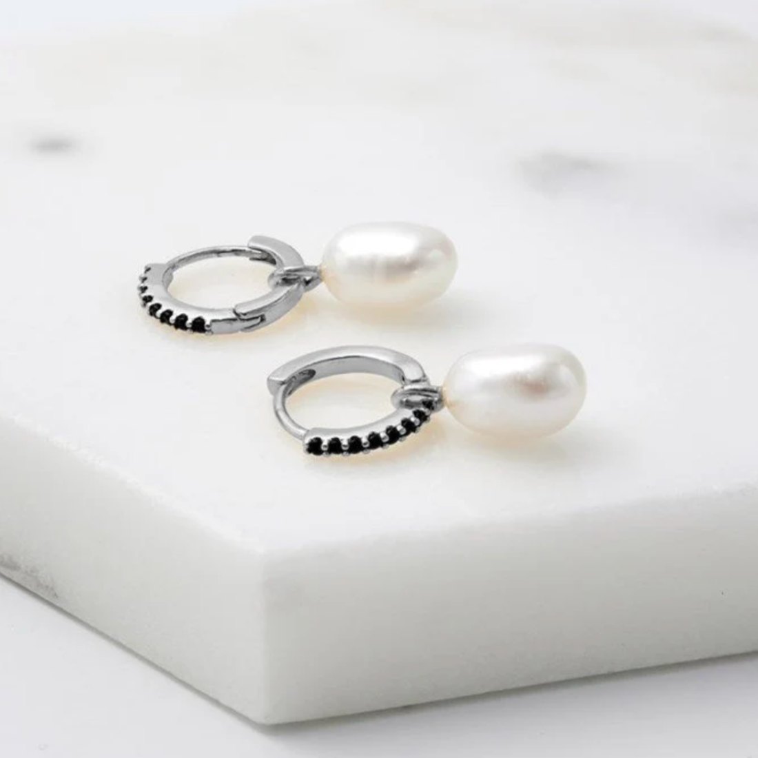 Meika Hoop Earrings | Silver