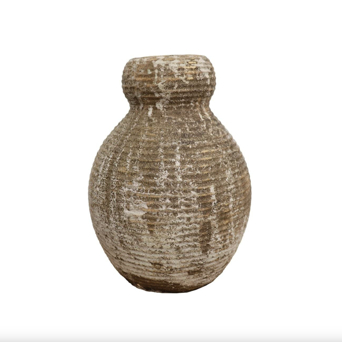 Earthenware Waisted Vessel | Aged Natural