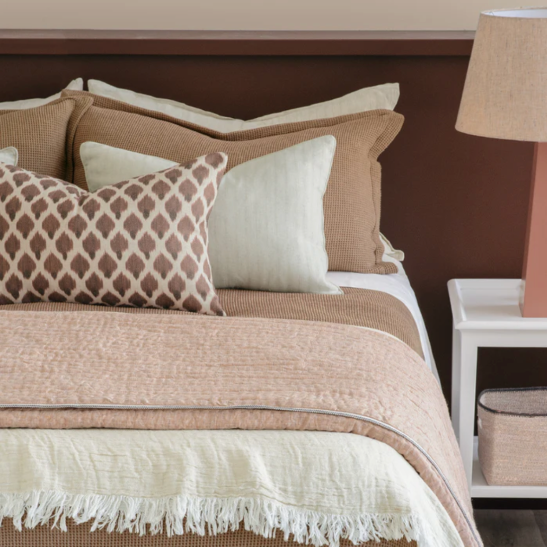 Kasumi Cushion | Rosewood / Cocoa