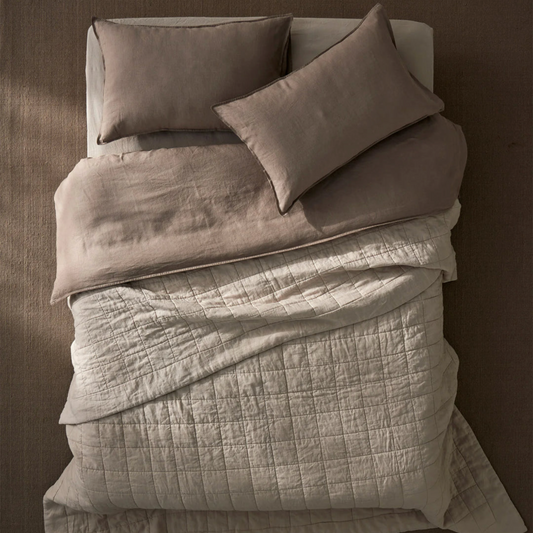Ravello Coverlet | Bone