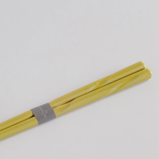 Chopstick & Rest Set | Lino Yellow