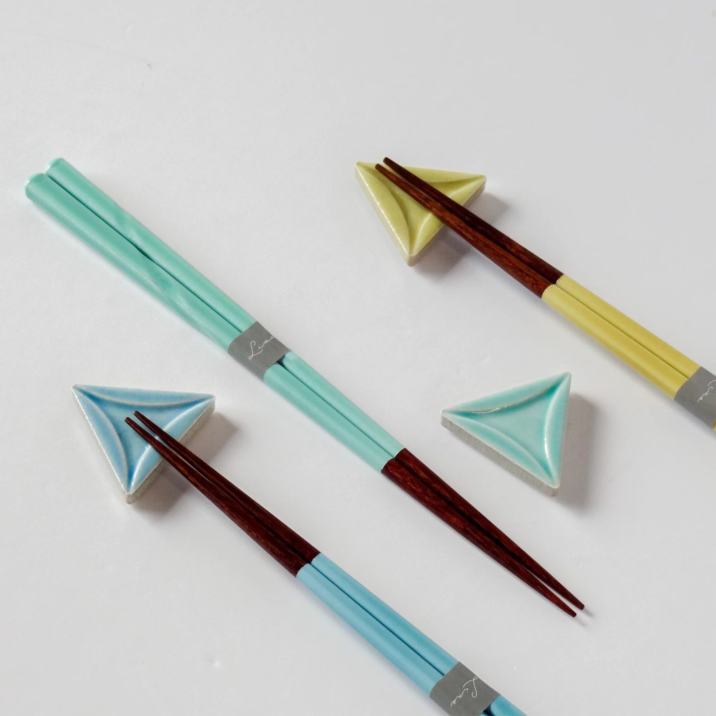 Chopstick & Rest Set | Lino Green