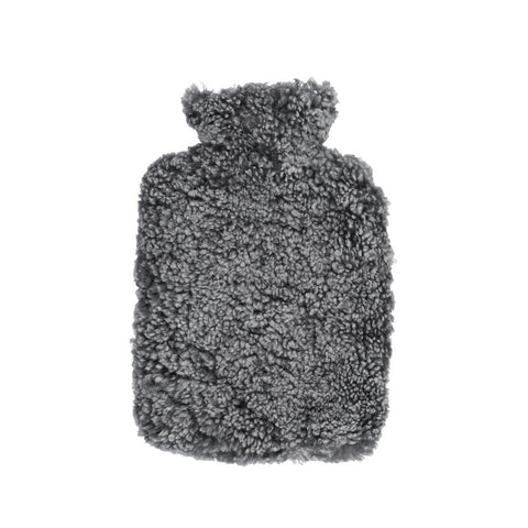 Sheepskin Short Wool Hot Water Bottle - Graphite