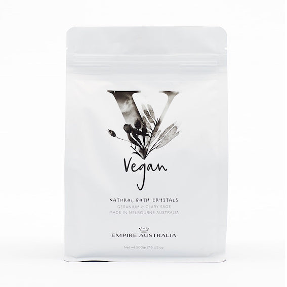 Vegan Bath Crystals | Geranium & Clary Sage