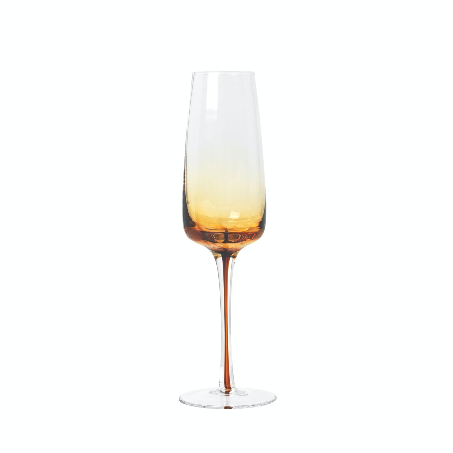 Amber Champagne Glasses | Set of 4