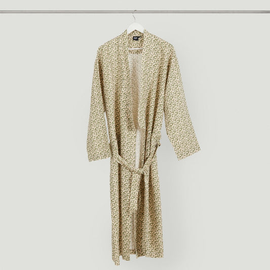 Forget Me Not Linen Bathrobe | Rust | Medium