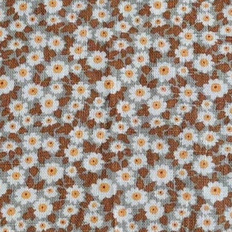 Forget Me Not Linen Bathrobe | Rust | Medium