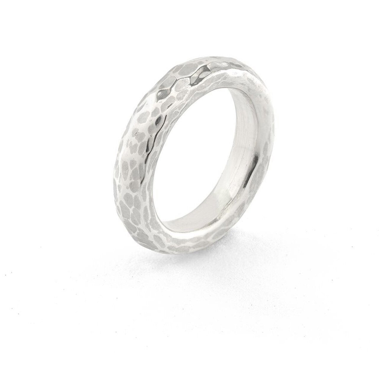 Hammered Stacker Ring | Silver 8.5 (Q)