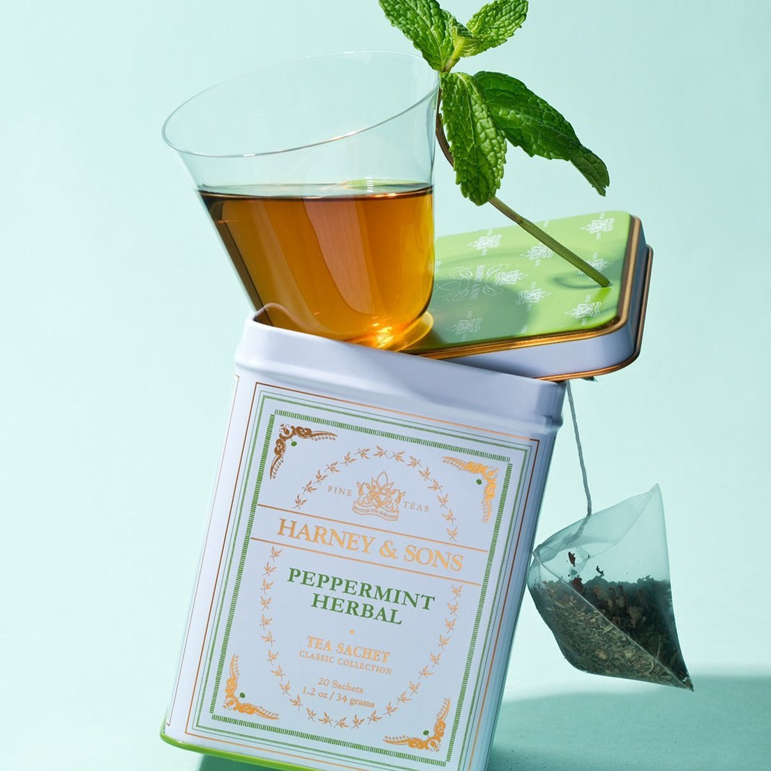 Peppermint Herbal Tea | 20 Sachet Tin