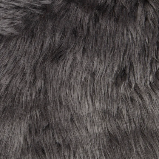 NZ Long Wool Sheepskin | Steel | XL
