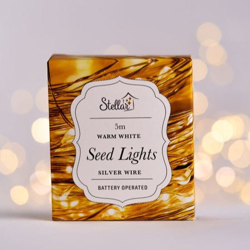 Seed Lights Silver Wire (Battery) | 5m