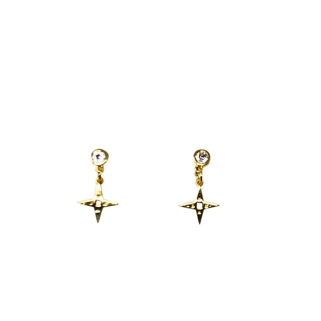 Star Stud Earrings | Gold
