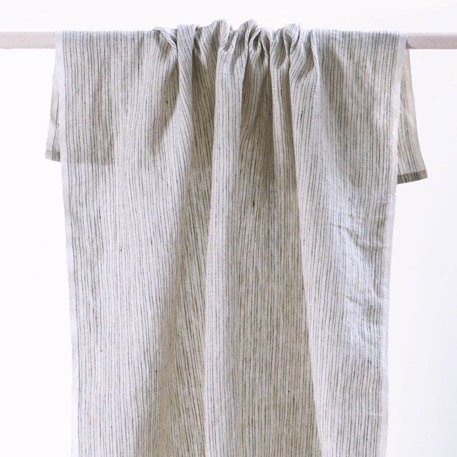 Tea Towel Linen | Grey Stripe