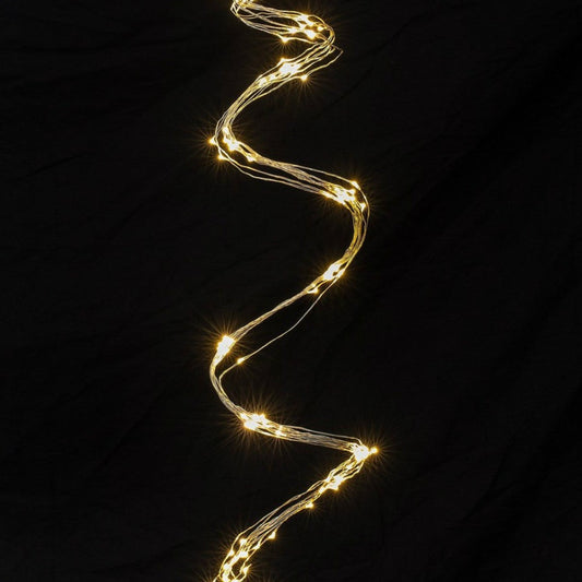Waterfall Seed Lights Silver Wire (Plug In) | 16m