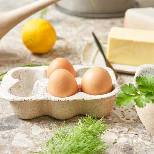 Stoneware Egg Crate 6