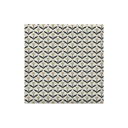 Paper Napkin | Tulip Beige Black