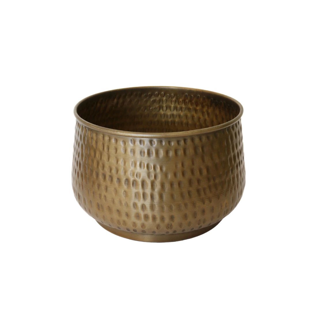 New York Medium Planter | Antique Brass