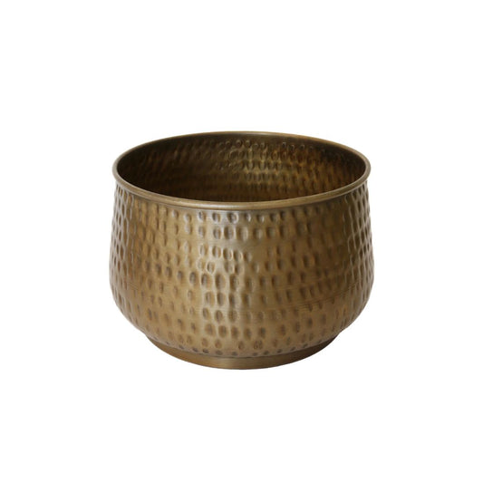 New York Medium Planter | Antique Brass