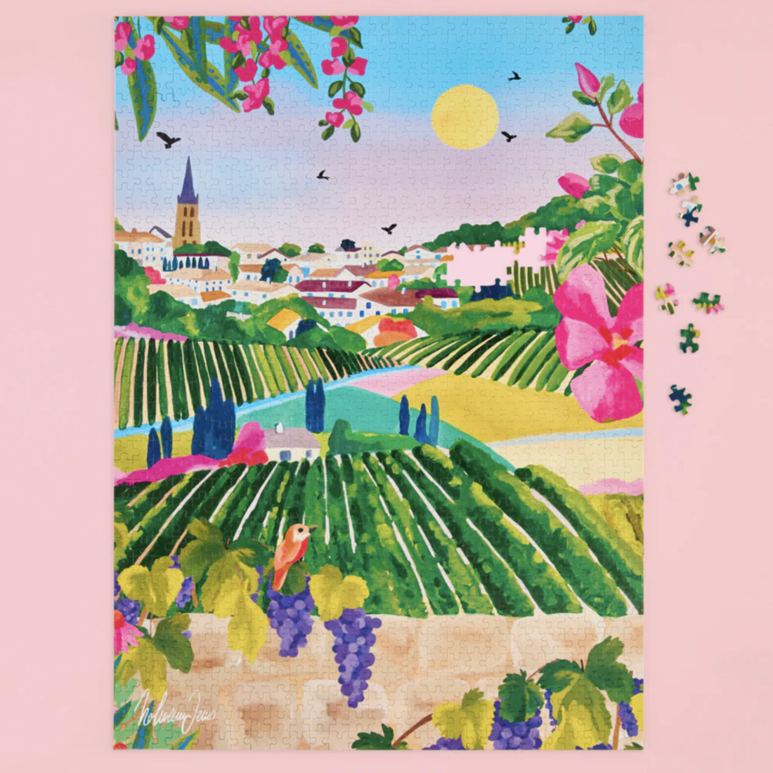 Village Vineyard 1000 Piece Puzzle