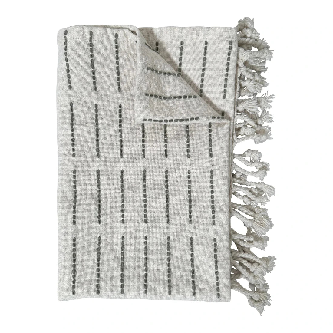 Tea Towel | Nora Natural & Green